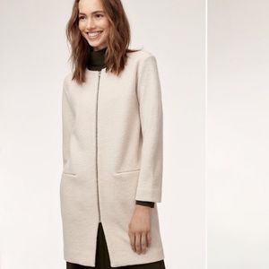 COPY - Wilfred Banville wool coat in cream
